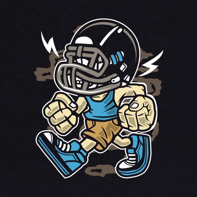 Angry football player by Superfunky